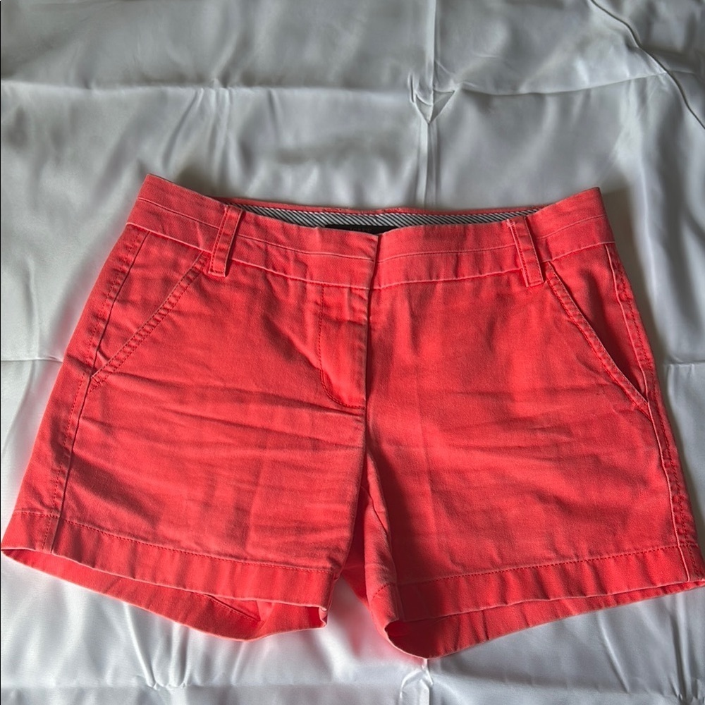 J. Crew Pink Bermuda Shorts Lightweight Flat Front